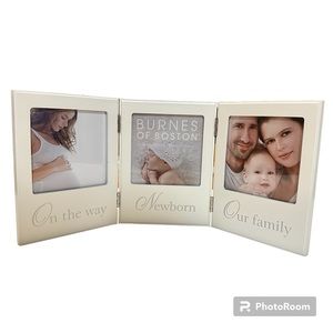 NEW Baby Trifold Picture Frame NIB